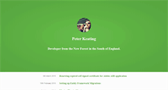 Desktop Screenshot of peterkeating.co.uk