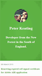 Mobile Screenshot of peterkeating.co.uk